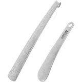 Schuhlöffel mit langem Griff, 45 cm + 22 cm lang, Kunststoff-Schuhlöffel für Män