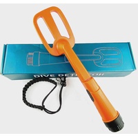 Unterwasser Metalldetektor Puls Pinpointer Induktion Tauchen Schatz Wasserdichter Metalldetektor Handheld Coil Metallfinder (Orange)