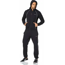 Eastwind Jogginganzug EASTWIND, Herren, Gr. 52/54 (L), schwarz, angeraute Sweatware, Obermaterial: 60% Baumwolle, 40% Polyester. Kapuzenfutter: 60% Baumwolle, 40% Polyester, unifarben, bequem, Sportanzüge Jogginganzug