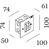 Wever & Ducré Stripe 0.7 LED, schwarz