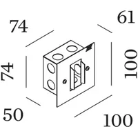 Wever & Ducré Stripe 0.7 LED, schwarz