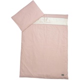 XXXLutz Bebe's Collection Babybettwäsche Prinz & Prinzessin 2023, Rosa, 100x135 cm, Oeko-Tex® Standard 100, edel glänzend, Babyheimtextilien, Babybettausstattung, Babybettwäsche