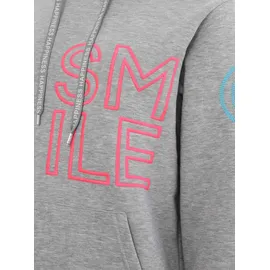 Zwillingsherz Hoodie SMILE grau XL