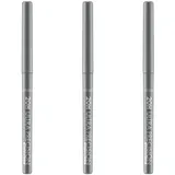 Catrice 20H Ultra Precision Gel Eye Pencil Waterproof, Nr. 120, Grau, langanhaltend, definierend, vegan, wasserfest, ohne Mikroplastikpartikel, Nanopartikel frei, 3er Pack (3x0.08g)