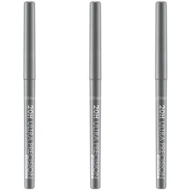Catrice 20H Ultra Precision Gel Eye Pencil Waterproof, Nr. 120, Grau, langanhaltend, definierend, vegan, wasserfest, ohne Mikroplastikpartikel, Nanopartikel frei, 3er Pack (3x0.08g)