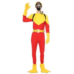 Metamorph Kostüm Taucher Kostüm, Farbenfrohes Unterwasserkostüm für Landratten gelb M-L