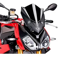 PUIG Windschutzscheibe New Generation Sport Schwarz Motorradscheibe