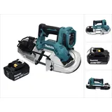 Makita DPB 183 T1 Akku Bandsäge 18 V 66 mm Brushless + 1x Akku 5,0 Ah - ohne Ladegerät