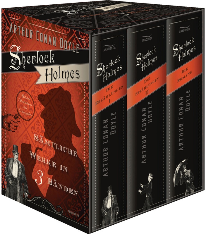 Sherlock Holmes - Sämtliche Werke In 3 Bänden (Die Erzählungen I  Die Erzählungen Ii  Die Romane) (3 Bände Im Schuber) - Arthur Conan Doyle  Gebunden