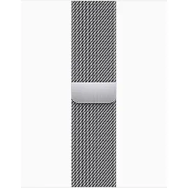 Apple Watch Series 9 GPS + Cellular 45 mm Edelstahlgehäuse silber, Milanaise Armband silber One Size