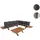 Mendler HWC-M62 Loungeset anthrazit/dunkelgrau