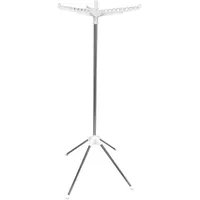 Relaxdays Bügelwäscheständer, für 27 Bügel, klappbar, 15 kg belastbar,