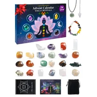 Edelstein Adventskalender 2025 für Frauen & Männer - 24 Tage Weihnachtskalender Edelsteine mit Chakra Armband aus Echte Heilsteinen für Yoga Edelstein Liebhaber