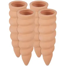 Relaxdays Tonkegel Bewässerung 4er Set HxD 16,5 x 5 cm