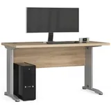 Akord Schreibtisch, Sonoma Eiche, Holzwerkstoff, Nachbildung, Holz Optik, Rechteckig,Rechteckig, 135x76x60 cm, Arbeitszimmer, Schreibtische, Computertische