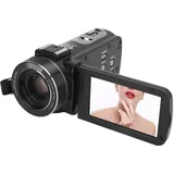 Lazmin112 4K-Videokamera-Camcorder, Full HD 1080P 10-Fach Zoom WiFi-Digitalkamera-Recorder, Vlogging-Kamera mit 3-Zoll-IPS-Touchscreen mit 180-Grad-Drehung, für Fotografie