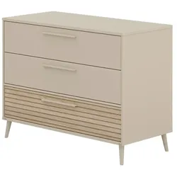 Wickelkommode Breit  Eefje ¦ beige ¦ Maße (cm): B: 123,5 H: 93,2 T: 57,1