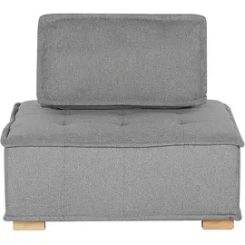 Beliani Modulsofa TIBRO Stoff Grau