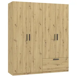Drehtürenschrank Milos Eiche Artisan