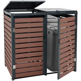 Proregal Mülltonnenbox PROREGAL XL 119 x 140 x 102 cm braun