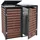 Proregal Mülltonnenbox PROREGAL XL 119 x 140 x 102 cm braun