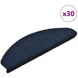 vidaXL Stufenmatten Selbstklebend 30 Stk. Marineblau 65x21x4 cm