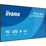 Iiyama ProLite LH7564UHS-B1AG - 190 cm 75"), Digital Signage, schwarz