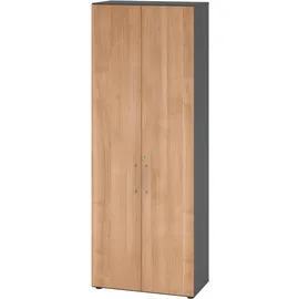 bümö smart Aktenschrank 80 x 42 x 215,6 cm grau