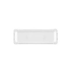 Hos Pappteller, rechteckig 1 Karton = 8 Packungen à 250 Stück, 8 x 23 cm