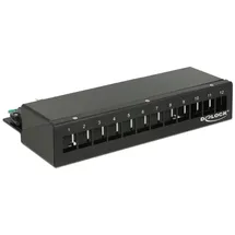 DeLock 43339 Patch-Panel Schwarz