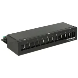 DeLock 43339 Patch-Panel Schwarz