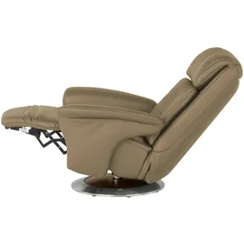 HIMOLLA Sessel 7418 Leder 81 x 111 x 95 cm Beige elektrisch