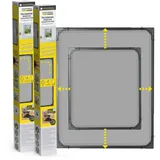 EasyMaxx Insect Protect - Teleskop-Insektenschutzgitter - anthrazit - 2er-Set