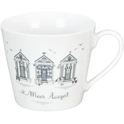 Krasilnikoff Happy Cup Tasse, Meer Auszeit, 400 ml