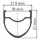 DT Swiss Rr 411 28 Zoll Schwarz 24-Loch 622-18