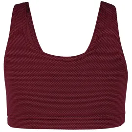 Aquarti Bustier-Bikini Jacquard Punkte Rot/Braun 152