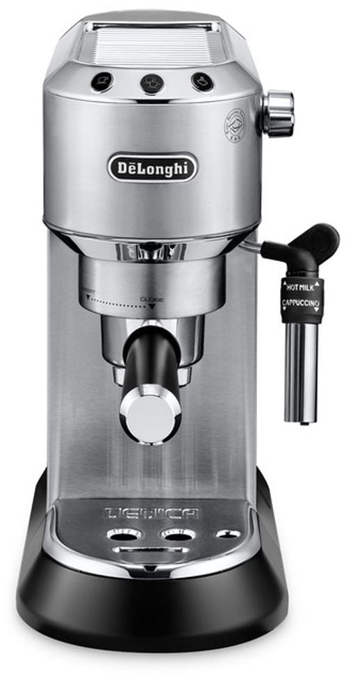 EC685.M Dedica Style Siebträger Kaffeemaschine 1300 W (Schwarz, Metallisch, Silber)