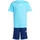 adidas Train Essentials 3-Streifen Set Kinder Jogginganzug, türkis - 164