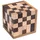 Logoplay Schach-Würfel 125-3D Puzzle - Denkspiel - Knobelspiel - Geduldspiel - Logikspiel im Holzrahmen