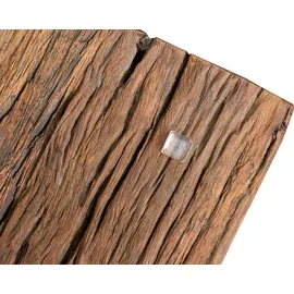 Riess-Ambiente Massiver Esstisch BARRACUDA Teak mit Stahl Kufenfüßen 240cm inkl. Glasplatte Esszimmertisch Konferenztisch
