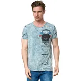 RUSTY NEAL T-Shirt RUSTY NEAL, Herren, Gr. 3XL, grau, 100% Baumwolle, bedruckt, normal, Rundhals, Shirts T-Shirt, mit verwaschenem Print