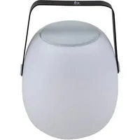 Bo-Camp Harter Tischlampe mit Bluetooth-Lautsprecher, weiß