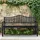 Relaxdays Gartenbank 150 x 89 x 58,5 cm Schwarz