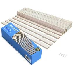 Coemo Rolllattenrost 25 Leisten 6 Befestigungspunkte 100 x 200 cm