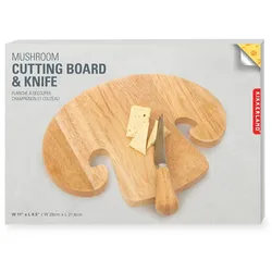 Kikkerland Schneidebrett&Messer Pilz