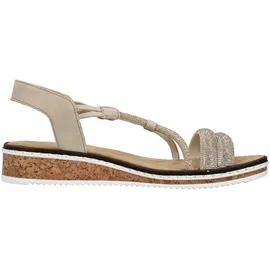 Rieker FSK Damen Sandalen für Damen, beige, Größe 40 EU