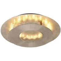Just light. Deckenlampe Wohnzimmerleuchte Esszimmerlampe Schlafzimmerleuchte Flurlampe, Metall Blattgold