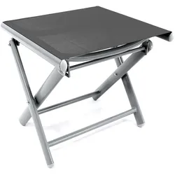 Garten Klapphocker / Fußhocker Aluminium - Textilen Anthrazit