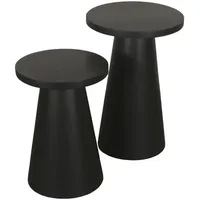 ByLIVING CONE, Breite 35+40 cm schwarz zwei Tische