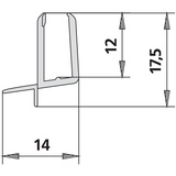 Kermi 4269 2x Dichtleiste Länge: 550 mm 2534045